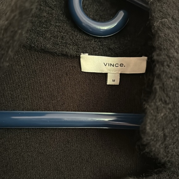 VINCE Bouclé Sweater Blazer - Black - Picture 7 of 8